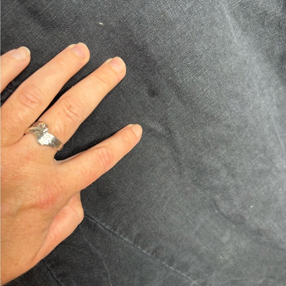 Chico's 100% linen lounge pants dark grey size 2 - Picture 4 of 4